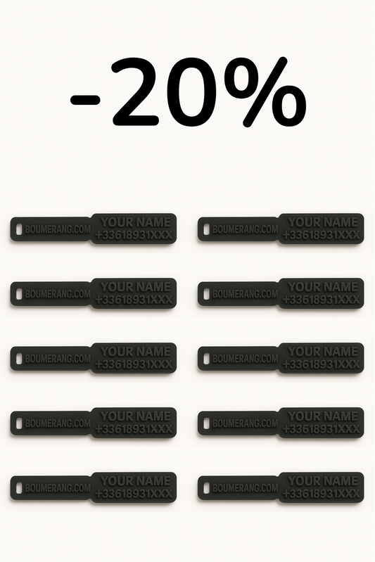 20% discount for 10 purchased