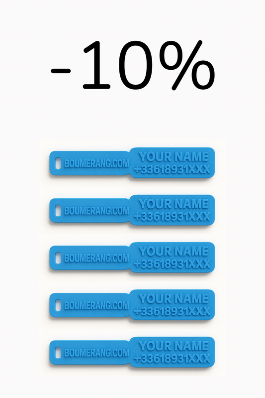 Pack of 5 tags (All models 40 mm)