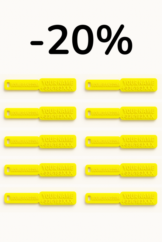 20% discount for 10 purchased