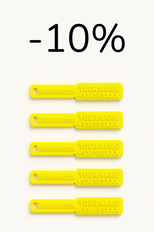 Pack of 5 tags (All models 40 mm)