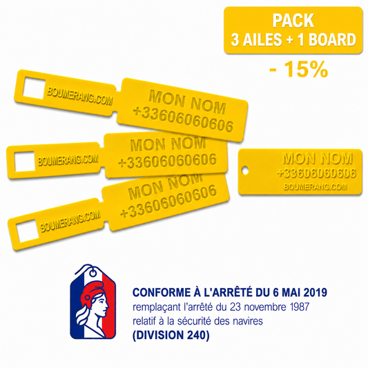 Pack 3 Ailes 1 Board Réglementaires