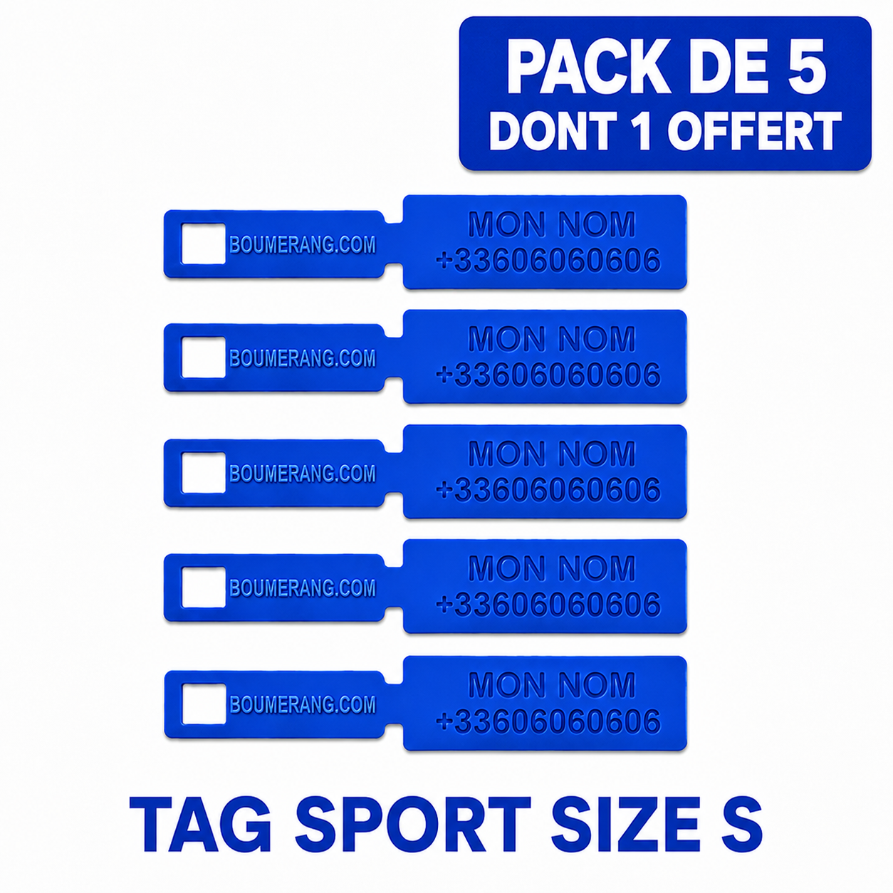 Pack of 5 tags (S)