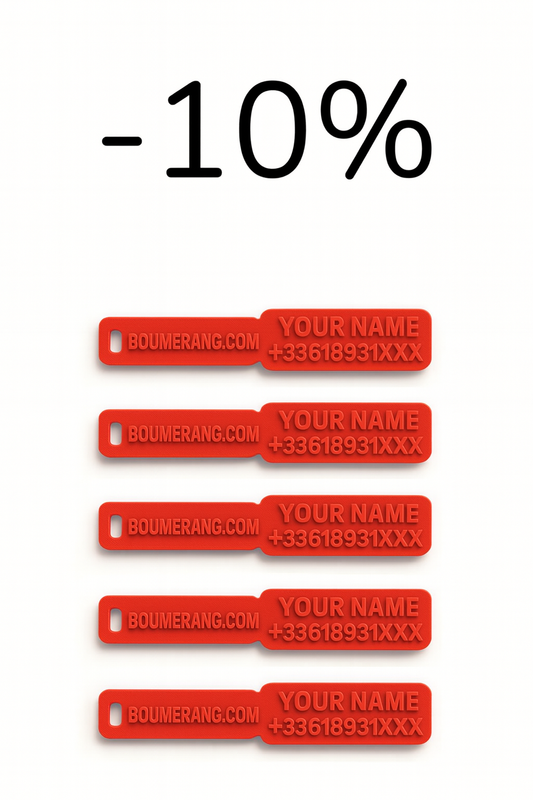 Pack de 5 tags (90 mm)